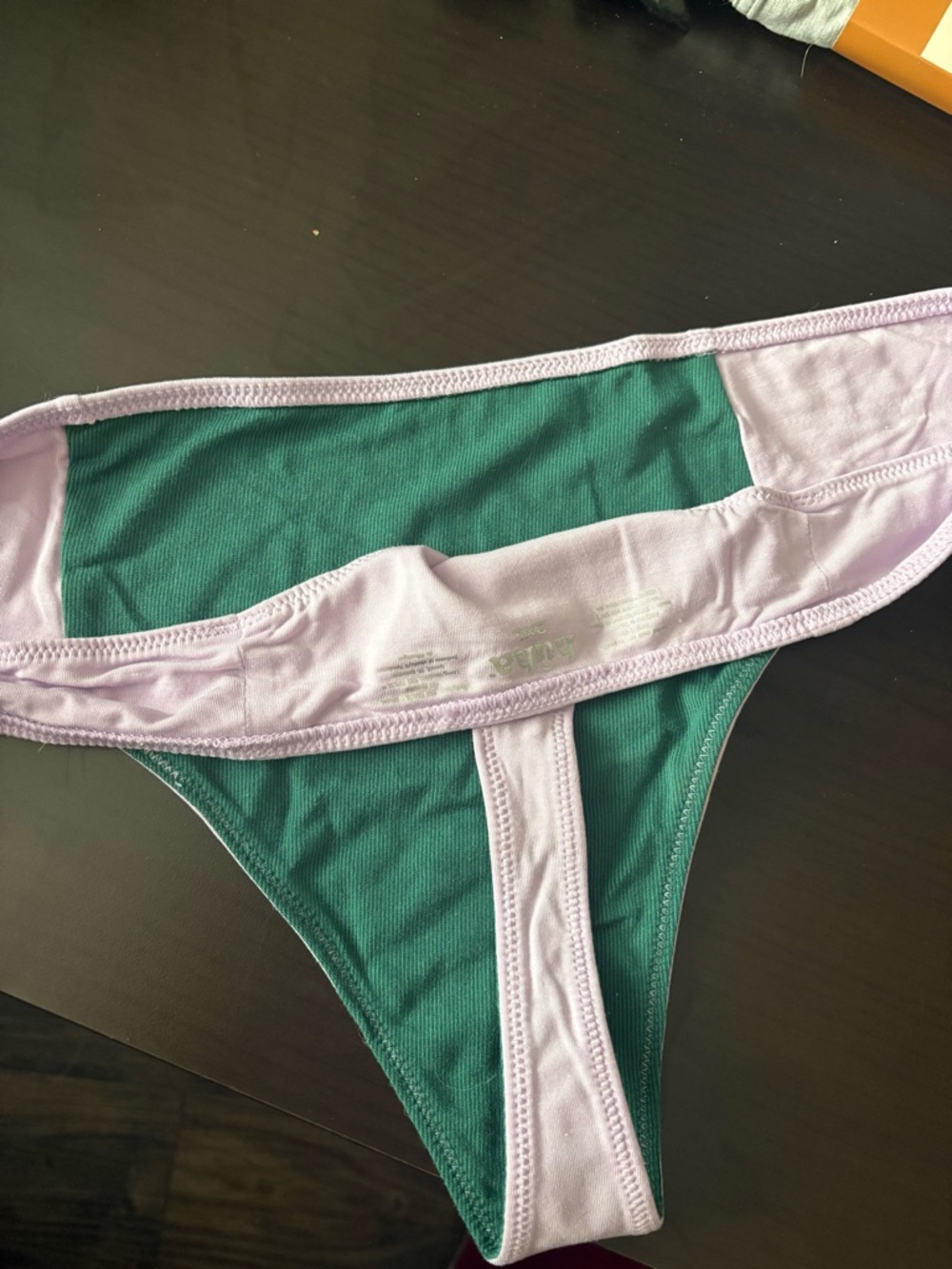 Huha Mineral Undies™ Low Profile Thong in Lilac - Picture 4 of 4